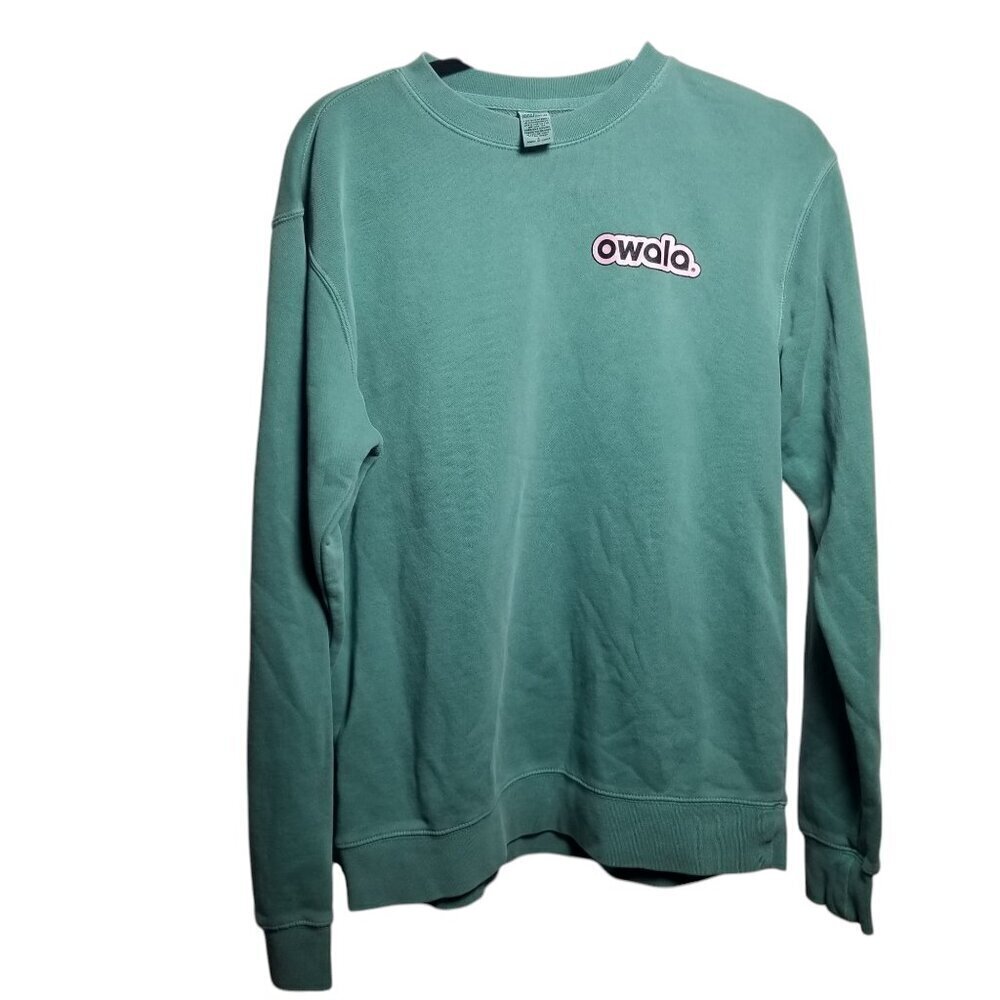 Limited Owala Crewneck Fleece Unisex Green Sweatshirt Sz S